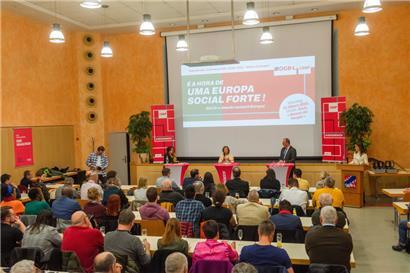 „Fir e staarkt a soziaalt Europa“ lautete das Thema des Abends
