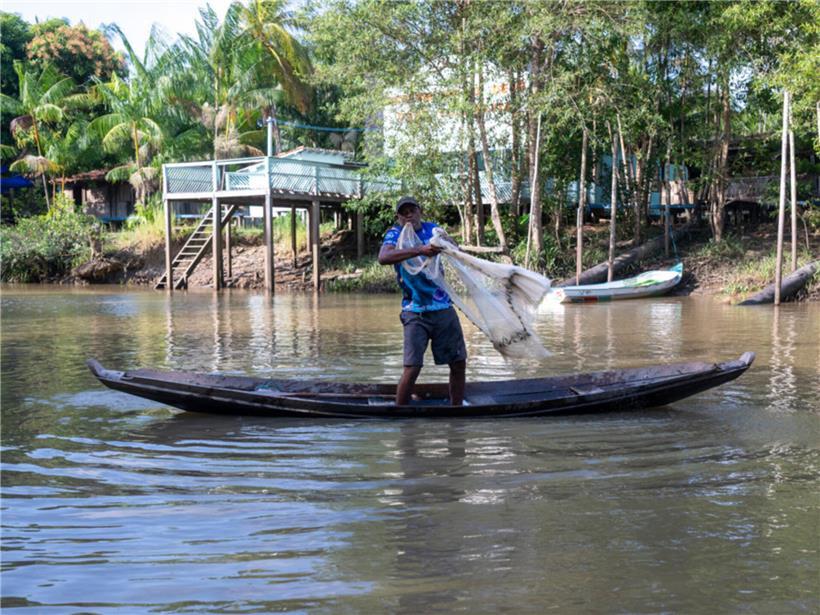 Fischer Arivaldo da Silva Santos von der Fischergemeinschaft Aranaí