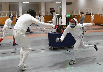 Flavio Giannotte (r.) sicherte sich den fünften Landesmeistertitel bei den Senioren
