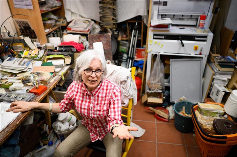 Florence Hoffmann in ihrem Atelier
