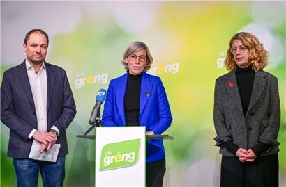 Fordern Fort- statt Rückschritte in der Energiepolitik: François Benoy, Sam Tanson und Joëlle Welfring
