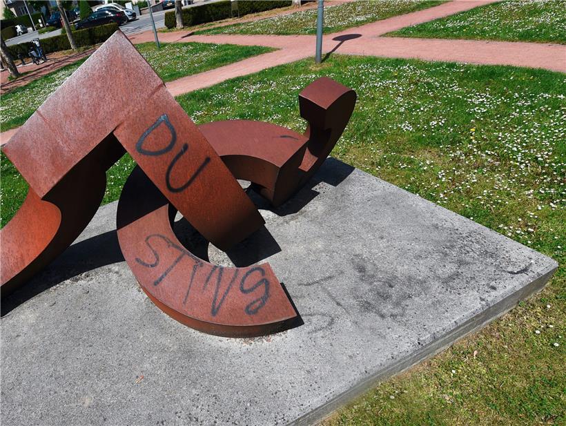 Foto vom 14. Mai 2019: Zwei Jahre nach den Schmierereien
