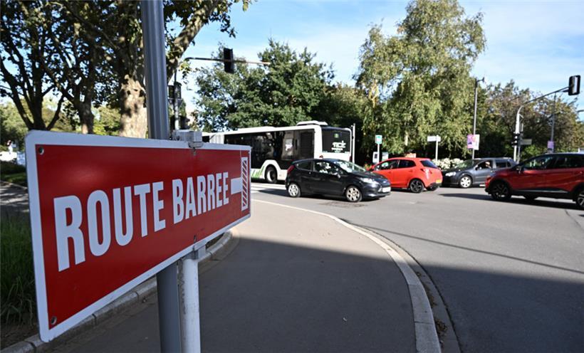 Foto vom 25. September, 17.00 Uhr: Chaos an der Place de la Paix