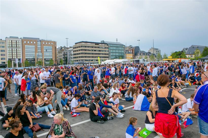 Foto vom Public Viewing des WM-Finales 2018
