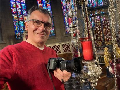 Fotograf Marc Schoentgen freut sich: Am Donnerstag darf er dem Papst sein neues Buch persönlich überreichen
