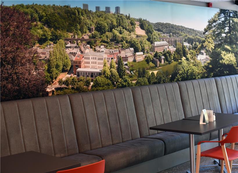 Fotowand im Restaurant