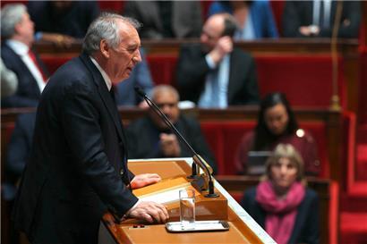 Francois Bayrou, Premierminister von Frankreich, gibt vor den Abgeordneten der Nationalversammlung die Regierungserklärung ab

