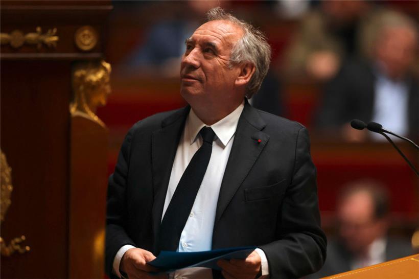 François Bayrou während der Parlamentssitzung
