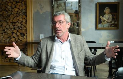 Frank Engel bei einem Tageblatt-Interview im Juli 2023
