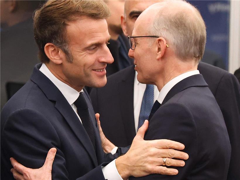 Emmanuel Macron und Luc Frieden im November 2024 diskutieren Finanzplatz-Dossier, enge Zusammenarbeit zwischen Frankreich und Luxemburg