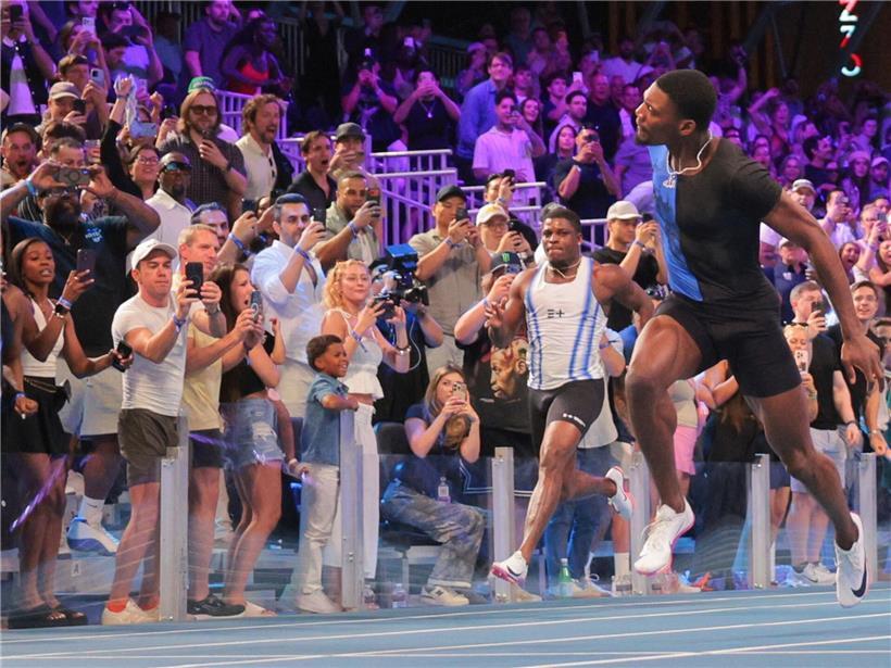 Doping-Spiele „Enhanced Games“ bleiben hinter den eigenen Erwartungen zurück Fred Kerley bei 100-Meter-Sieg, betont sauberen Wettkampf und Spitzenleistung im Sprint