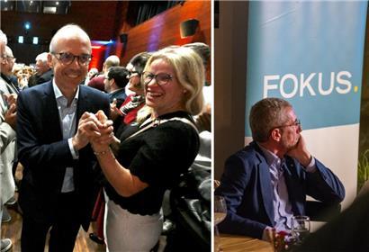 Freud’ und Leid: Am Wahlabend waren alle Emotionen bei den Politikern vertreten
