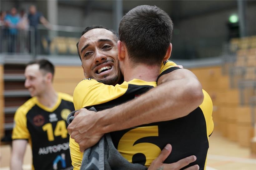 Freude bei Pablo Da Rocha und Gilles Braas 
