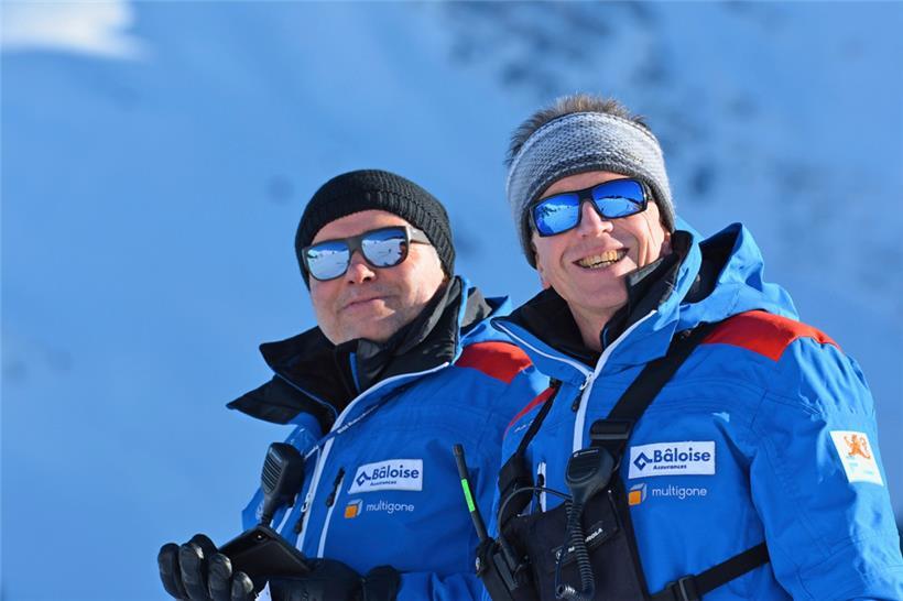 Freuen sich nach drei Jahren Covid-Pause auf die Meisterschaften: Alpin-Coach Gilles Osch (l.) und seine rechte Hand Marc Bock
