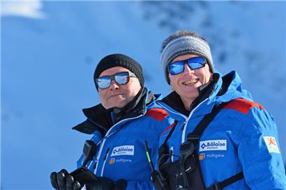 Freuen sich nach drei Jahren Covid-Pause auf die Meisterschaften: Alpin-Coach Gilles Osch (l.) und seine rechte Hand Marc Bock
