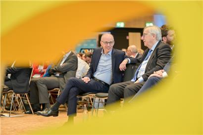 Frieden und Juncker im vergangenen März beim CSV-Kongress
