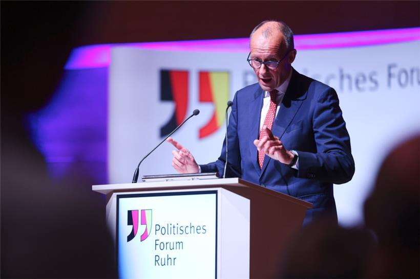 Friedrich Merz am Montag in Essen
