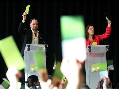François Benoy und Stéphanie Empain, Parteipräsidenten, führen den Parteikongress nach einem Jahr Amtszeit.