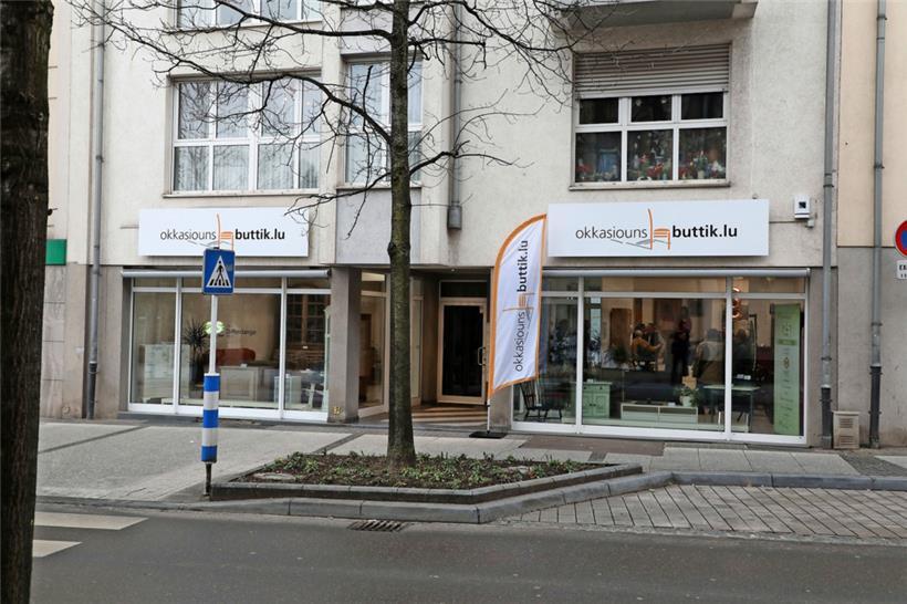 Fünf Personen kümmern sich um den Verkauf im Laden im Differdinger Zentrum
