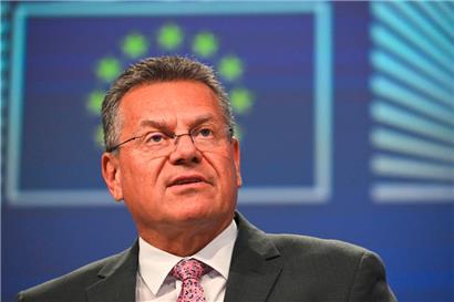 Für EU-Handelskommissar Maros Sefcovic liegt die Zoll-Obergrenze für Arzneimittel nach wie vor bei 15 Prozent
