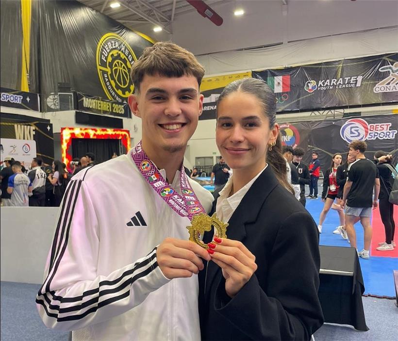 Für Filip Todorovic und Trainerin Lena Da Nazaré hat sich die Reise nach Mexiko gelohnt
