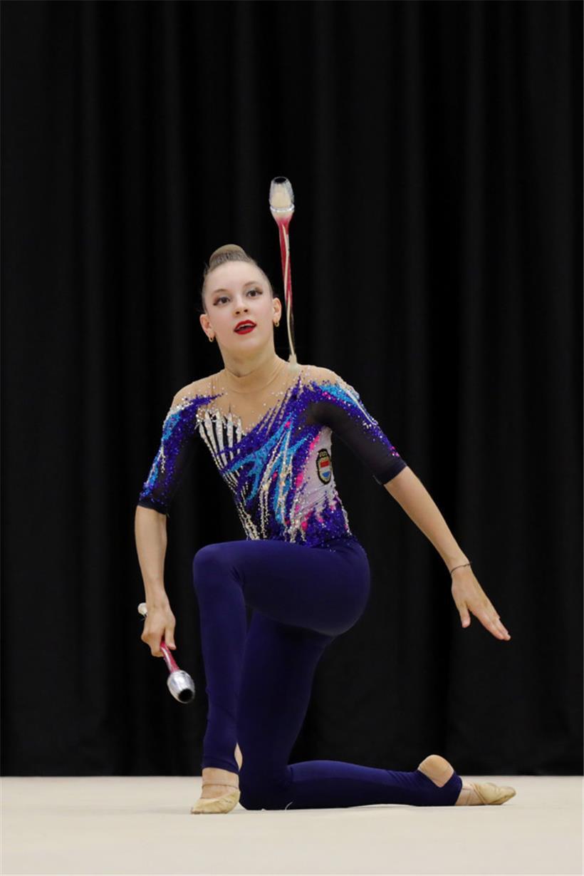 Für Lola Schleich und ihre Teamkollegin Elena Meysembourg ging es von Andorra direkt nach Talinn
