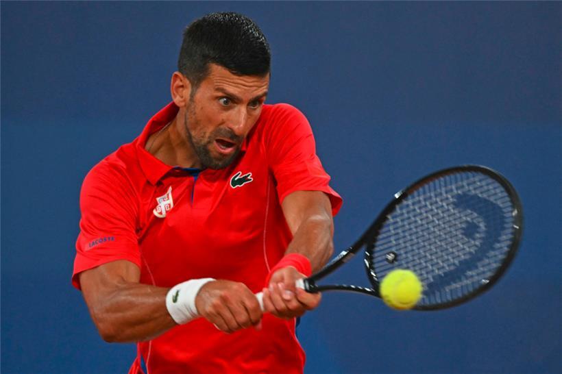 Für Novak Djokovic war der erste Olympia-Arbeitstag nach 74 Minuten beendet
