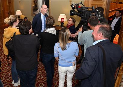 Für den DP-Fraktionsvorsitzenden Gilles Baum war es nicht Bettels letzte Rede zur Lage der Nation
