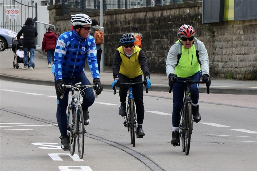 Für den guten Zweck wurde auch geradelt
