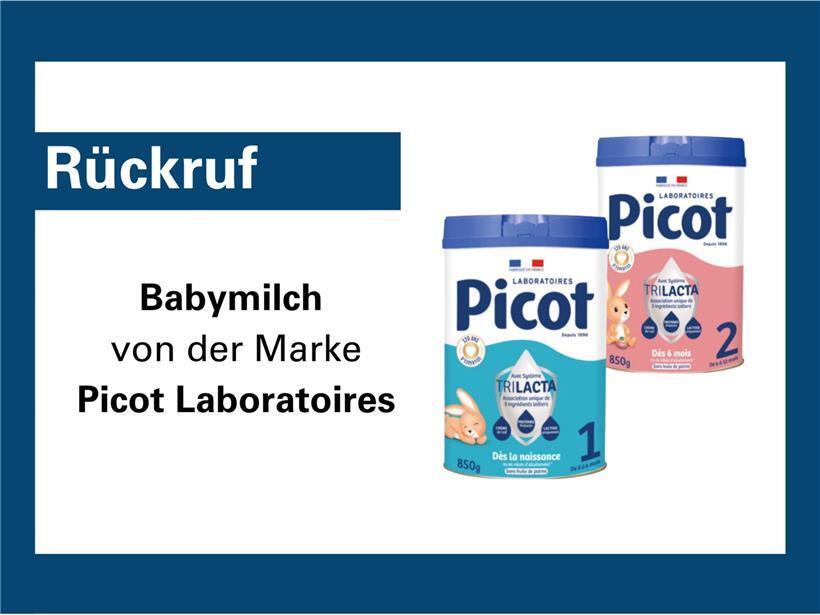 Warnstufe Orange für Standard-Picot Produkte für Säuglinge und Kleinkinder aufgrund Sicherheitsbedenken