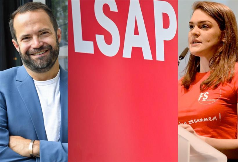 Gabriel Boisanté (links) und Maxime Miltgen (rechts) sind die Spitzenkandidaten der LSAP
