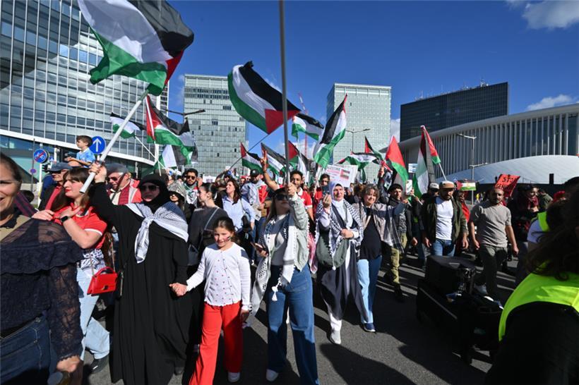 Ganze Familien beteiligten sich an der Demo
