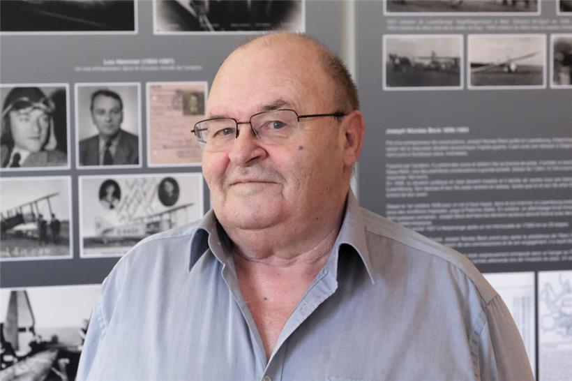 Gaston Kohn, selbst Sportpilot, rettet viele private Fundstücke, die er als Spenden erhält
