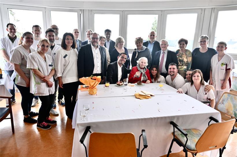 Geburtstagsfeier im Schifflinger Pflegeheim: Am Montag wurde Mayou Delrez 100 Jahre jung
