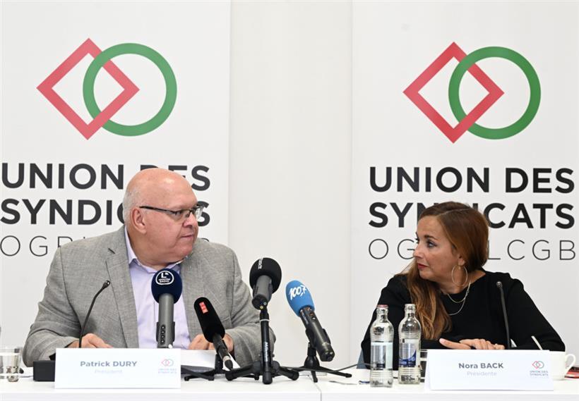 Geeint in die nächste Etappe: die beiden Gewerkschaftsunionspräsidenten Patrick Dury und Nora Back
