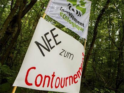 Gegen das „Contournement“ wird seit Jahren demonstriert, hier ein Foto aus dem Jahr 2016