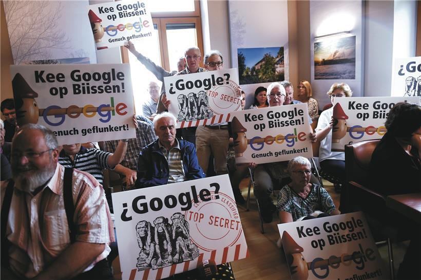 Gegen das Datencenter wurde bereits mehrfach protestiert 
