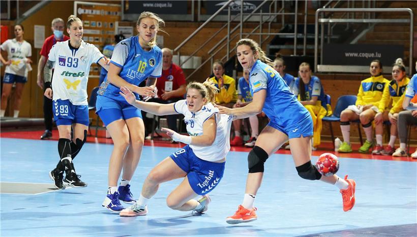 Gegen die Ukraine hatten Luxemburgs Handballerinnen am Samstag einen schweren Stand
