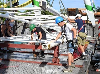 Gemeinsam wir auf die Eröffnung am 21. August hingearbeitet