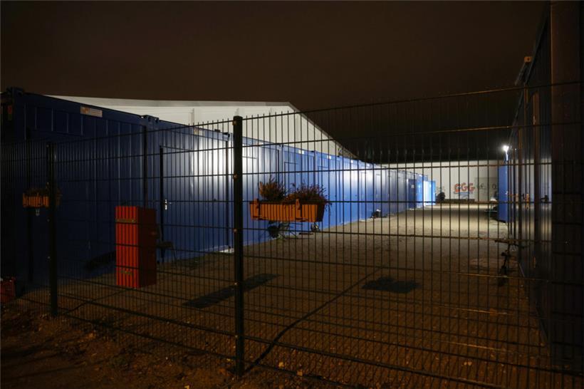 Gemeinschaftsunterkunft für Geflüchtete im Rostocker Stadtteil Marienehe in Mecklenburg-Vorpommern
