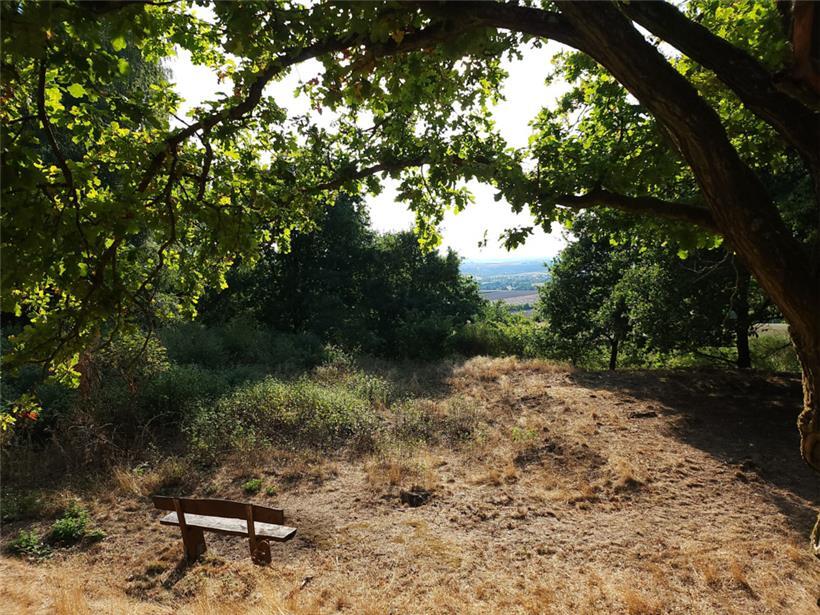 Gen Norden öffnet sich ein weiter Blick auf das Tal unterhalb des Areals

