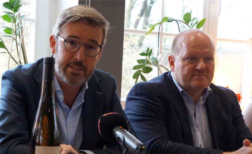 Generaldirektor André Mehlen und der technische Direktor Bernd Karl stellten die bisherigen Nachhaltigkeitserfolge vor
