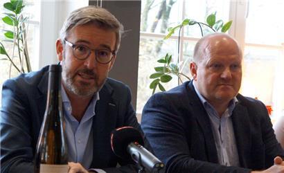 Generaldirektor André Mehlen und der technische Direktor Bernd Karl stellten die bisherigen Nachhaltigkeitserfolge vor

