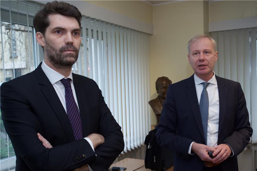 Generalsekretär Dr. Guillaume Steichen (l.) und Präsident Dr. Alain Schmit
