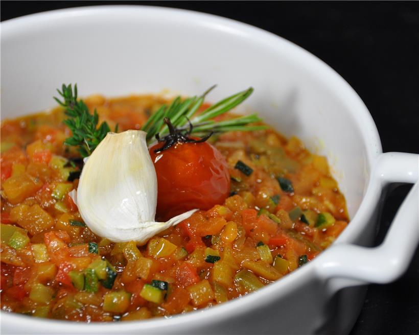 Gerichte zum Genießen aus Paul Eischens Repertoire: ob Ratatouille …