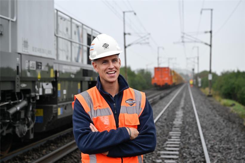 Gertjan van Niftrik auf der Baustelle
