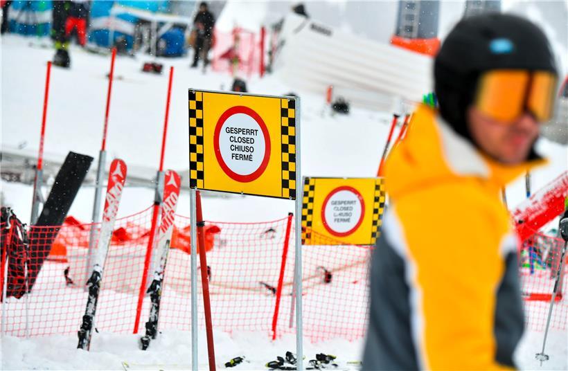 Geschlossene Skipiste in Österreich
