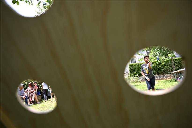 Geselligkeit wurde beim „Quartiersfest“ im Escher Bruchviertel großgeschrieben

