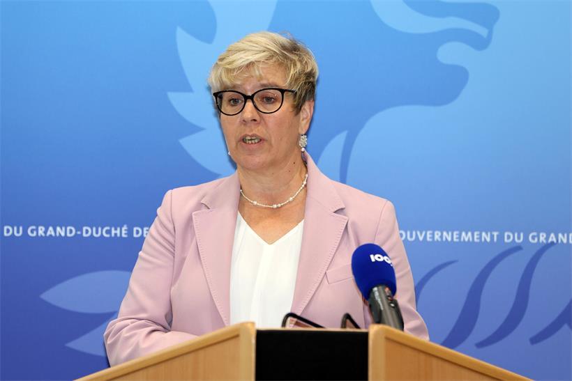 Gesundheitsministerin Martine Deprez (CSV) präsentiert Neuerungen im Gesundheitswesen in der Chamber am Mittwochmorgen