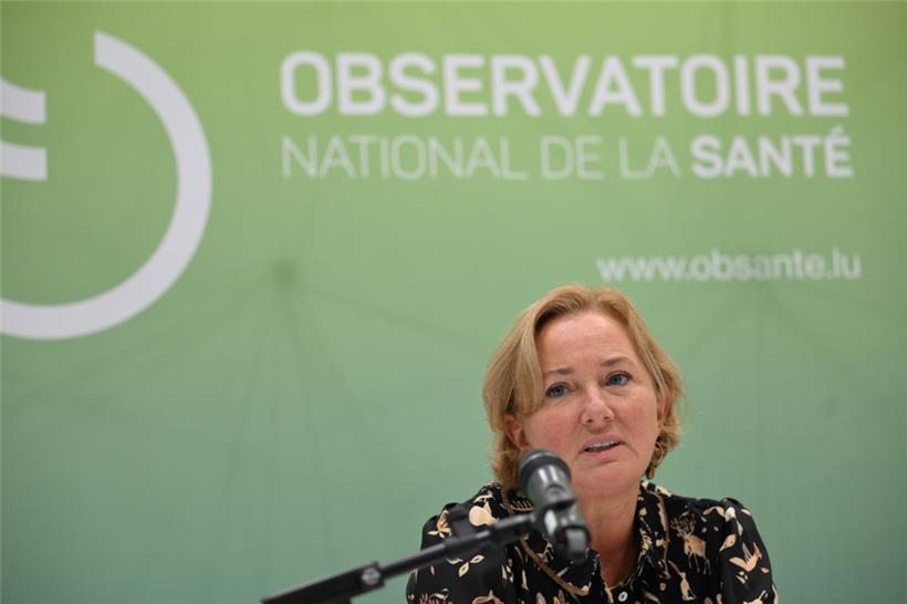 Gesundheitsministerin Paulette Lenert bei der Vorstellung des „Observatoire de la santé“
